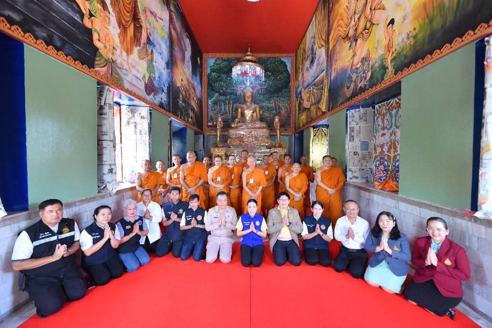 วัดเกิดการอุดม คว้า 'วัดต้นแบบจังหวัดปทุมธานี 2568' โครงการวัด ประชา รัฐ สร้างสุข