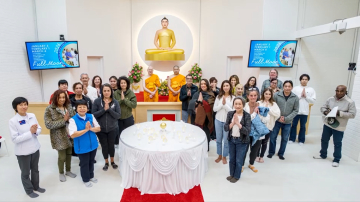 วัดพระธรรมกายแคลิฟอร์เนีย จัดกิจกรรมปฏิบัติธรรม Full Moon Meditation