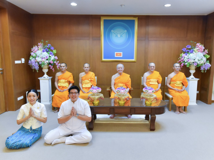 พิธีมอบพระบรมสารีริกธาตุบรรจุภายในพระเกตุสมโภชองค์พระประธาน 3 ประเทศ