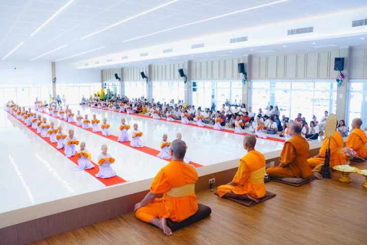 ศูนย์ปฏิบัติธรรมภาคใต้ จัดพิธีบรรพชาสามเณร