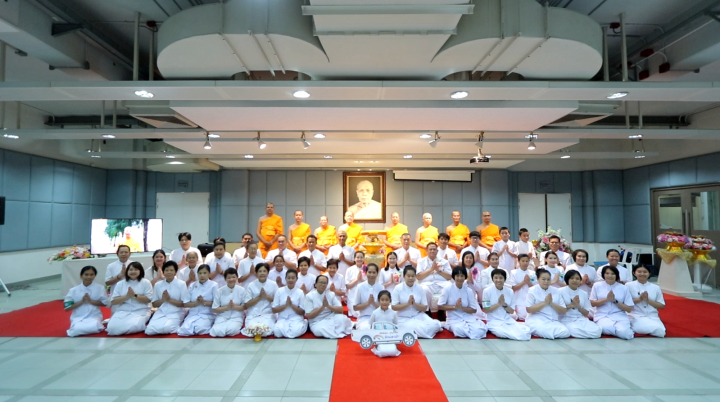 กองบริการงานบุญ สำนักศรัทธาภิบาล จัดพิธีทอดผ้าป่าเติมเต็มกองทุนยานพาหนะ