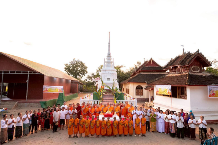 พิธีประดิษฐานพระบรมสารีริกธาตุ เจดีย์พระครูบาไชยบูลย์ ธัมมชโย ณ วัดหนองก๋า เมียนมา