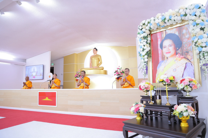 วัดพระธรรมกายจอร์เจีย จัดพิธีทอดผ้าป่าบำรุงวัด