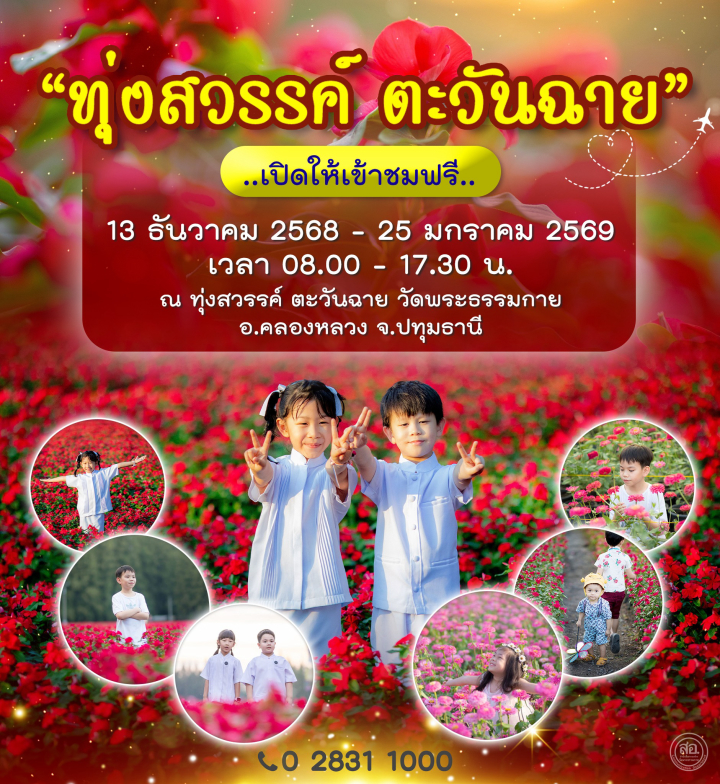 เทศกาลชมสวนดอกไม้ "ทุ่งสวรรค์ ตะวันฉาย"