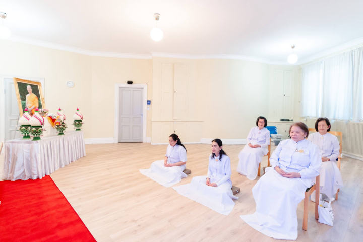 วัดพระธรรมกายนอร์ธสวีเดน จัดพิธีมุทิตาอายุวัฒนมงคล 85 ปี หลวงพ่อทัตตชีโว