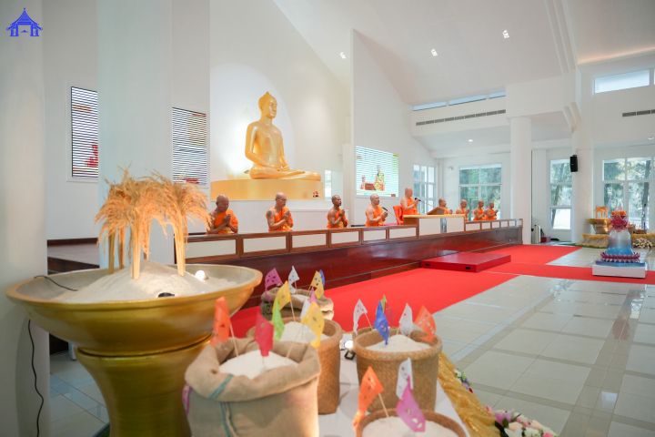 ธุดงคสถานล้านนา จัดพิธีถวายสังฆทานตานข้าวใหม่