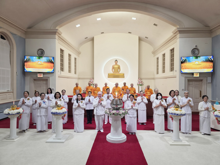 วัดพระธรรมกายชิคาโก จัดงานบุญบูชาข้าวพระและวันมาฆบูชา