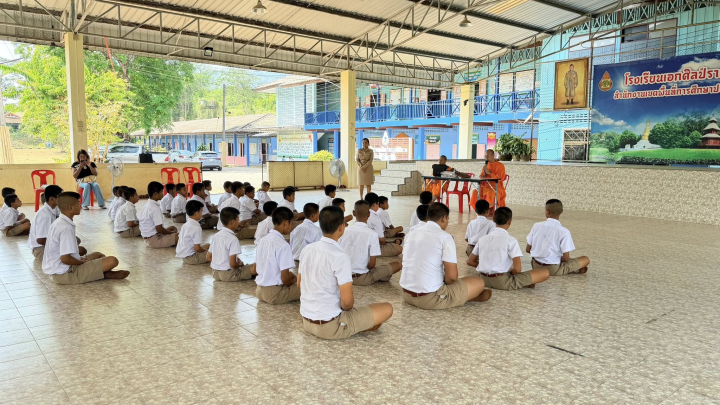 บรรยากาศชวนบวชสามเณรภาคฤดูร้อน จังหวัดระนอง