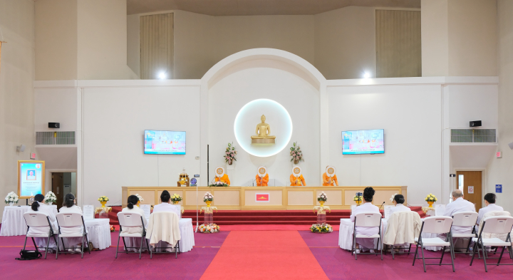 วัดพระธรรมกายออเรกอน จัดพิธีบำเพ็ญกุศลสวดพระอภิธรรมคุณพ่อณรงค์ จินตมากุล