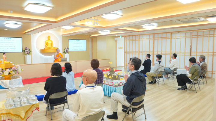 วัดพระธรรมกายโอซาก้า จัดปฏิบัติธรรมชาวญี่ปุ่น