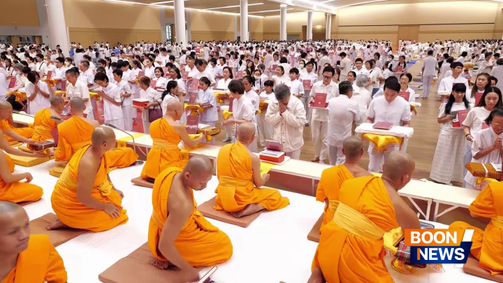 วัดพระธรรมกาย จัดพิธีถวายพระไตรปิฎกฉบับธรรมชัย และอนุรักษ์คัมภีร์ใบลาน