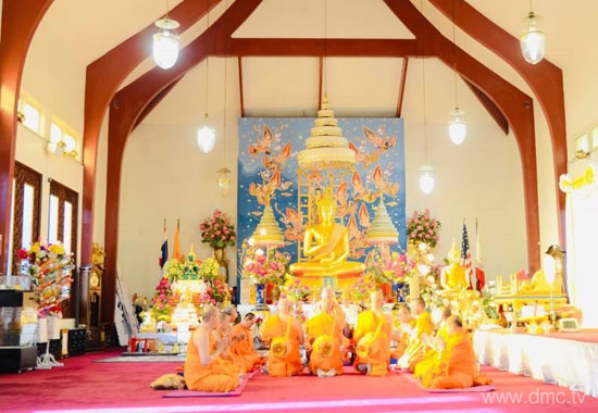 วัดพระธรรมกายแคลิฟอร์เนีย จัดบวชบูชาธรรม 78 ปี หลวงพ่อทัตตชีโว
