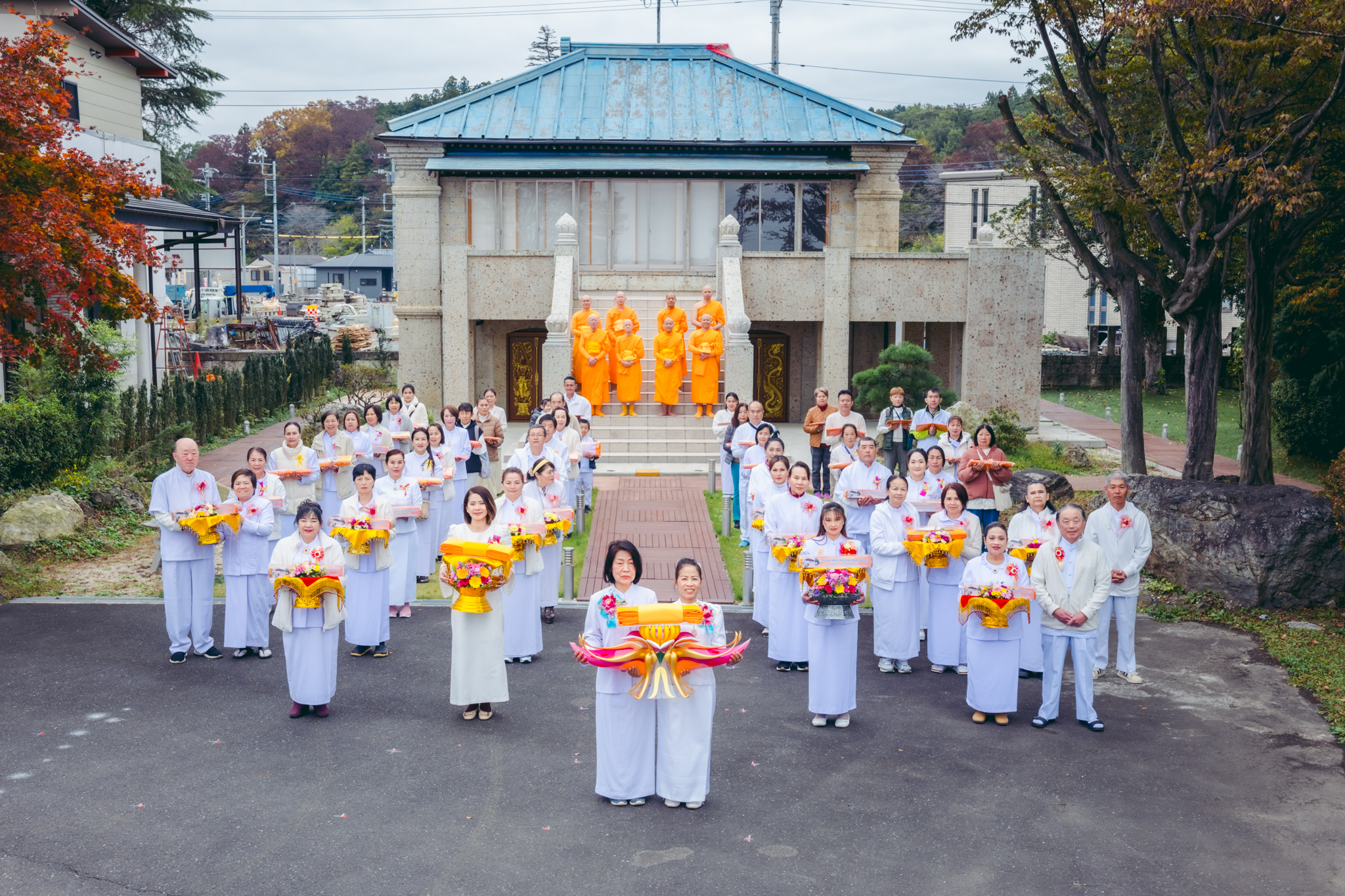 วัดพระธรรมกายโทชิหงิ จัดพิธีทอดกฐินสามัคคี