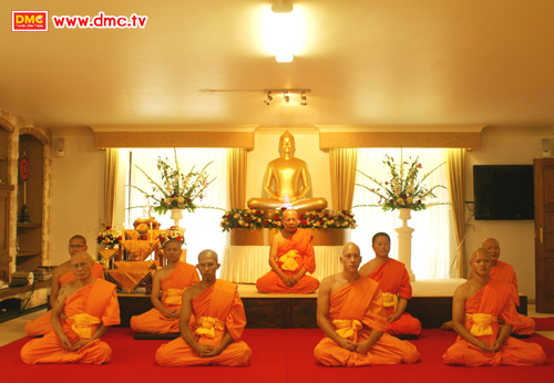 The Ordination Ceremony at Dhammakaya Belgium Temple