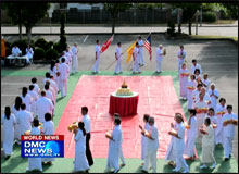 วัดพระธรรมกายซีแอตเติล จัดพิธีบรรพชาสามเณร