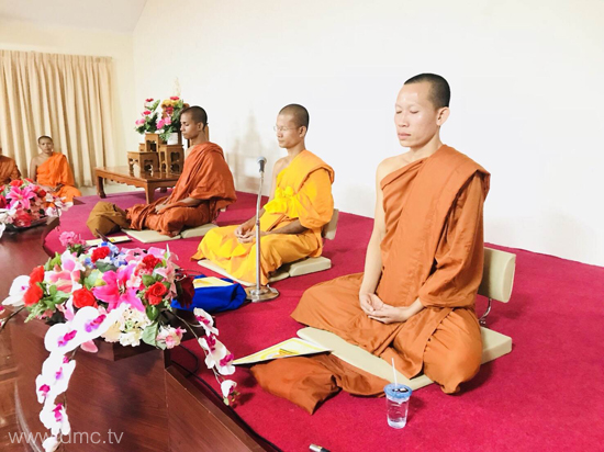 คณะสงฆ์ประเทศกัมพูชา ร่วมปฏิบัติธรรม ณ ศูนย์การศึกษาเขาแก้วเสด็จ 