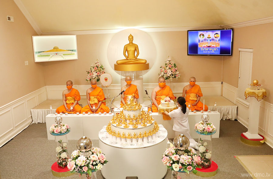 วัดพระธรรมกายเทนเนสซี จัดพิธีจุดวิสาขประทีปออนไลน์