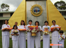 งานบุญทอดผ้าป่าบูชาข้าวพระอาทิตย์ต้น วัดพระธรรมกาย นครซิดนีย์