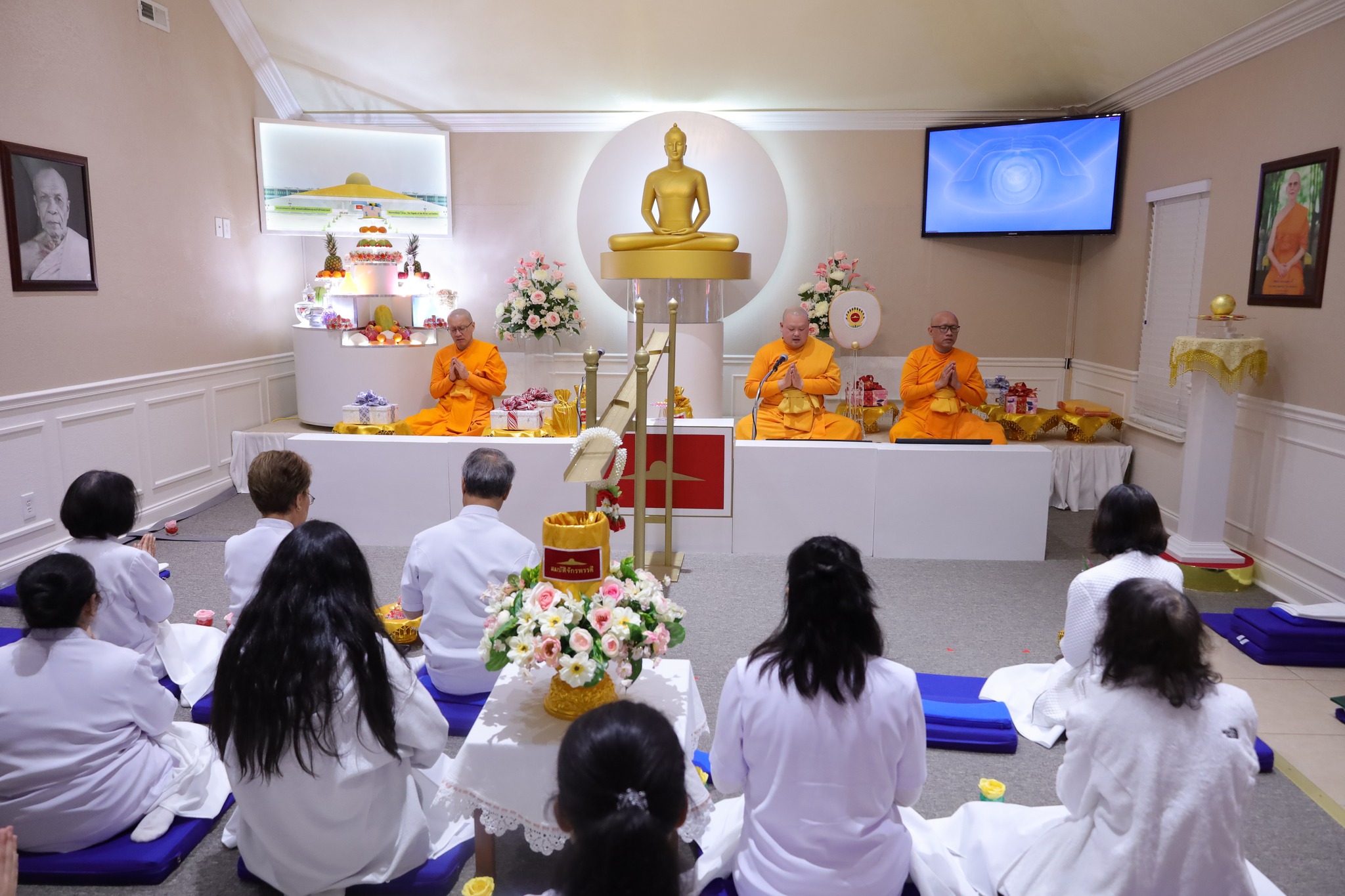 วัดพระธรรมกายเทนเนสซี จัดพิธีจุดโคมมาฆประทีป เนื่องในวันมาฆบูชา