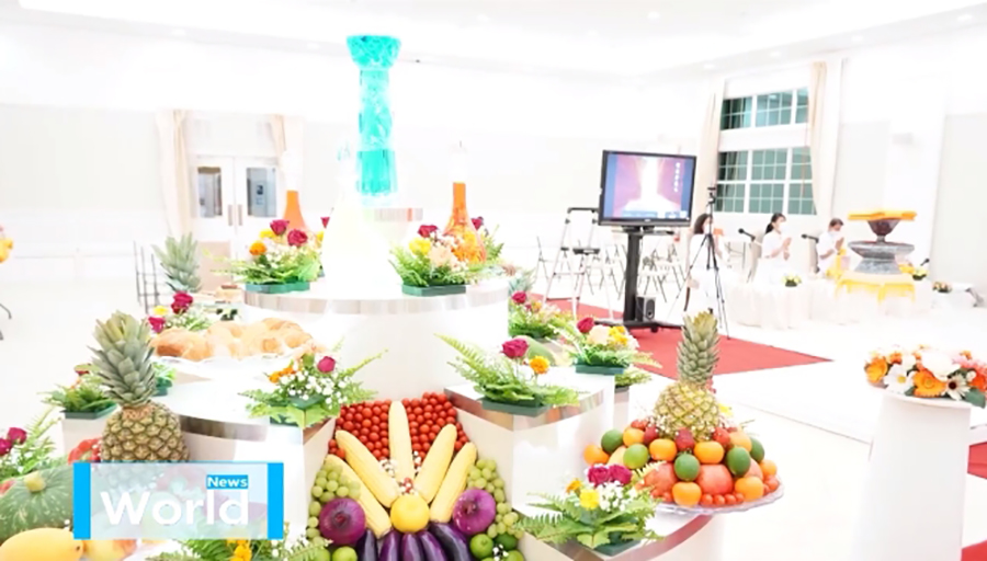 วัดพระธรรมกายฟลอริดา จัดพิธีบูชาข้าวพระ