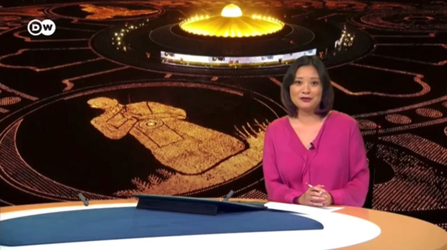 สถานีโทรทัศน์ Deutsche Welle เผยแพร่ภาพงานจุดประทีป เนื่องในวันอาสาฬหบูชา