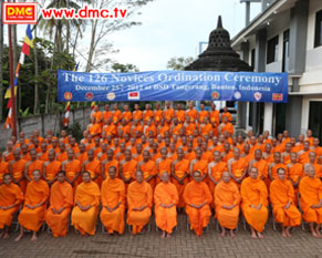 โครงการบรรพชาสามเณร 126 รูป ประเทศอินโดนีเซีย