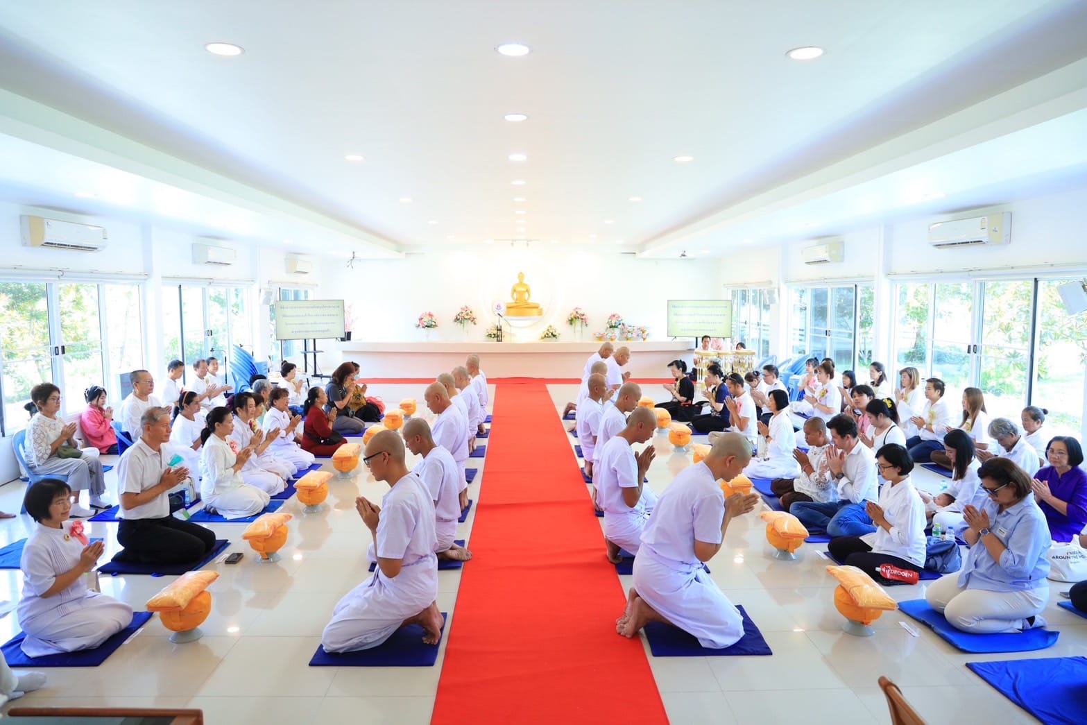 ศูนย์อบรมเยาวชนลาดหลุมแก้ว จัดโครงการอุปสมบทหมู่ประจำเดือนมิถุนายน