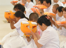 พิธีบรรพชาอุปสมบทธรรมทายาท รุ่นเข้าพรรษา วัดพระธรรมกายจอร์เจีย