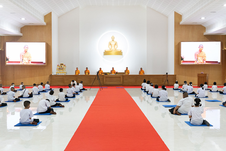 นักเรียนโรงเรียนบ้านตูม เข้าร่วมโครงการค่ายอบรมศีลธรรม
