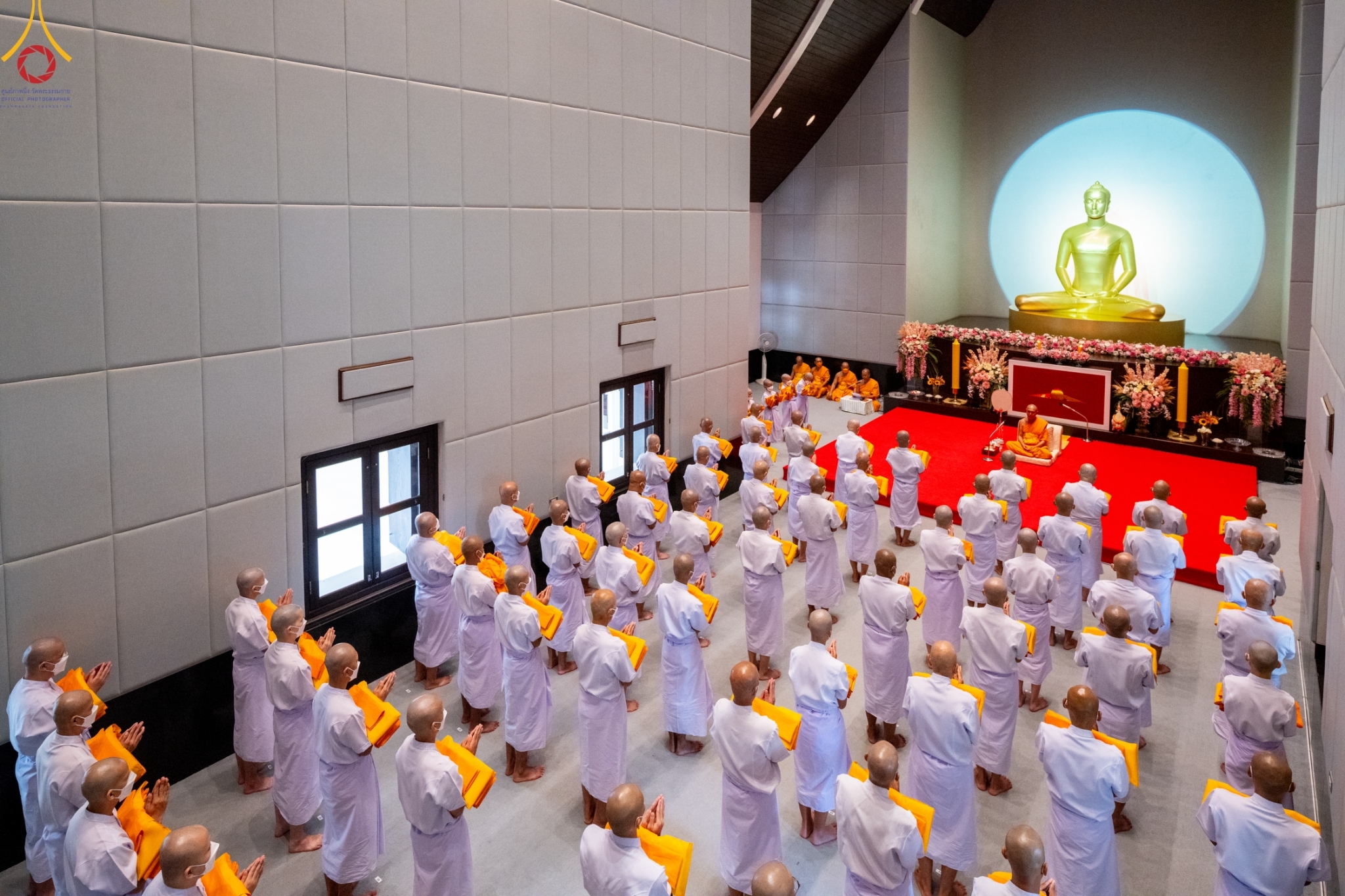 พิธีบรรพชารุ่นเข้าพรรษา และโครงการบรรพชาสามเณรโรงเรียนนานาชาติ รุ่นที่ 12