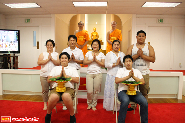 วัดพระธรรมกายบอสตันจัดพิธีตัดปอยผมธรรมทายาท รุ่น 3