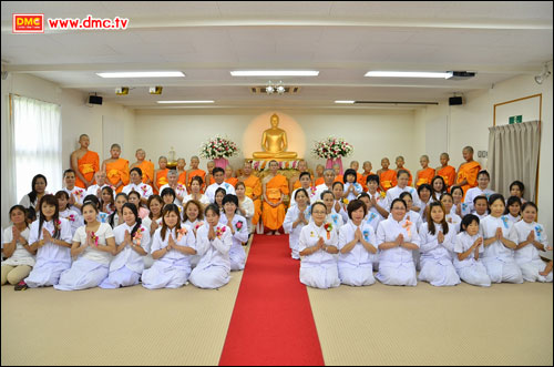 พิธีบรรพชาสามเณรยุวธรรมทายาท 17 รูป วัดพระธรรมกายนางาโน่