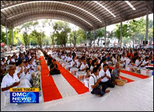 จังหวัดลพบุรีจัดตักบาตรสามเณรดีศรีตำบล