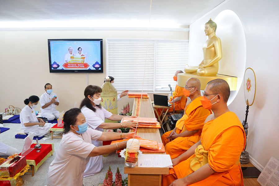 วัดภาวนาซานดิเอโก จัดพิธีสวดพระอภิธรรมพระสุธรรมญาณวิเทศ