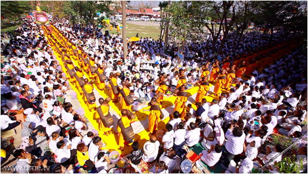 เกาะติดสถานการณ์ธุดงค์ธรรมชัยเส้นทางพระผู้ปราบมารวันที่ 12 มกราคม 2557