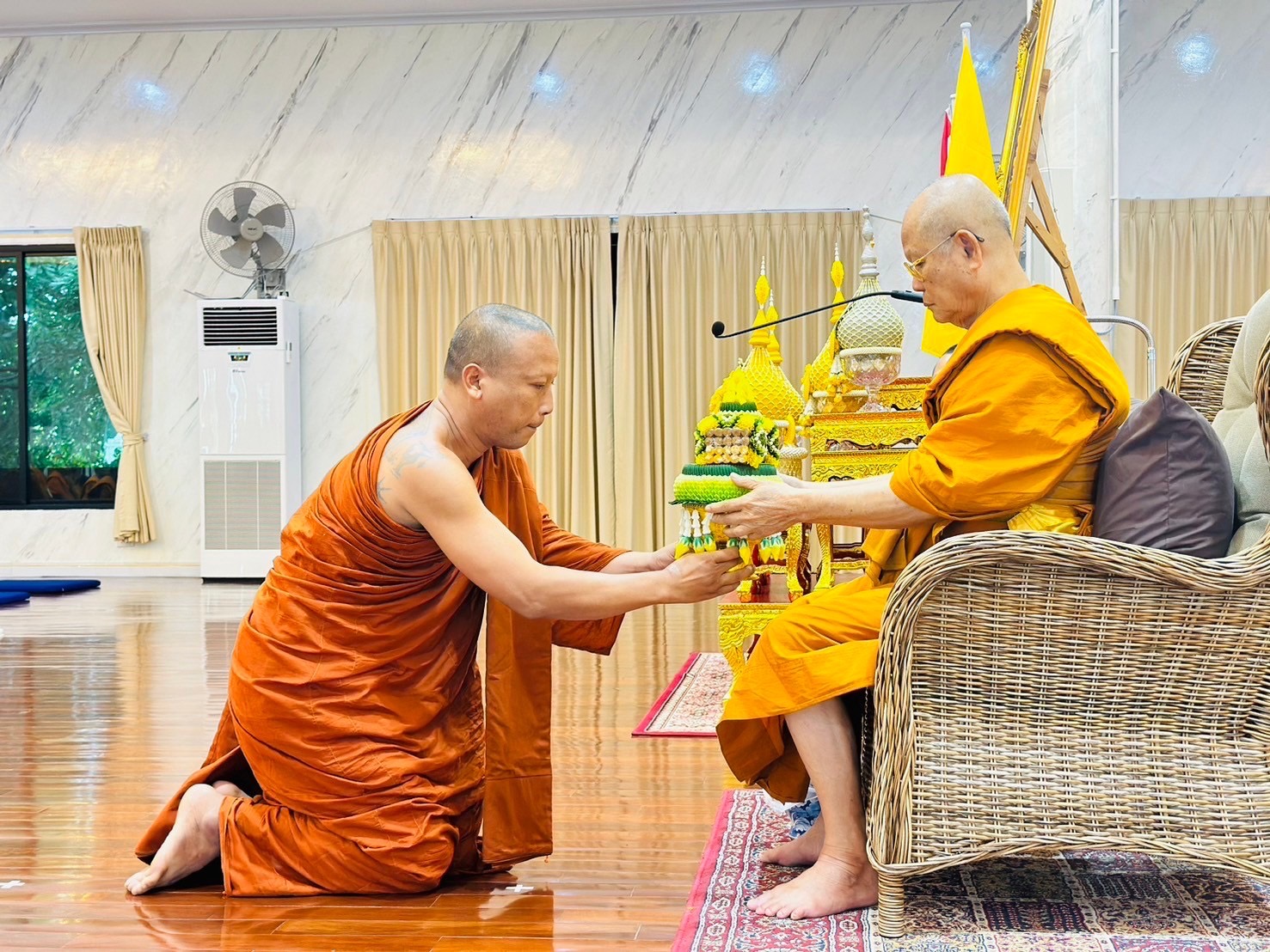 โครงการอบรมปฏิบัติวิปัสสนากัมมัฏฐานสำหรับพระนวกะ จังหวัดปทุมธานี