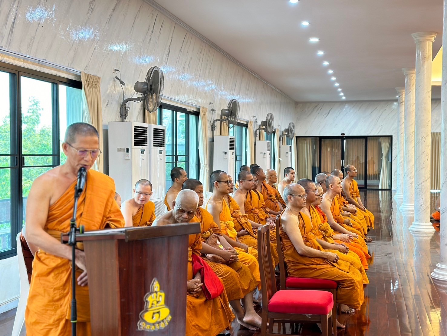 โครงการอบรมปฏิบัติวิปัสสนากัมมัฏฐานสำหรับพระนวกะ จังหวัดปทุมธานี