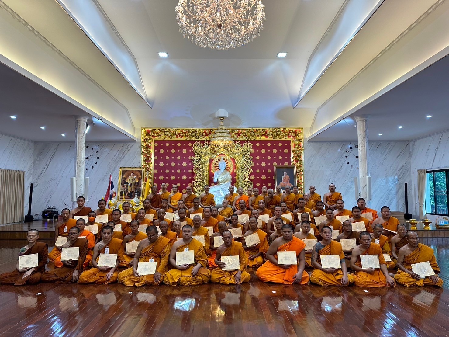 โครงการอบรมปฏิบัติวิปัสสนากัมมัฏฐานสำหรับพระนวกะ จังหวัดปทุมธานี