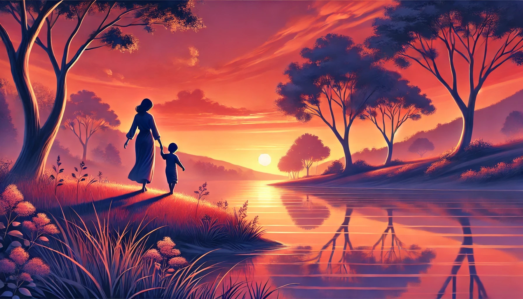 รักของแม่เปรียบดั่งทะเลสาบสงบ