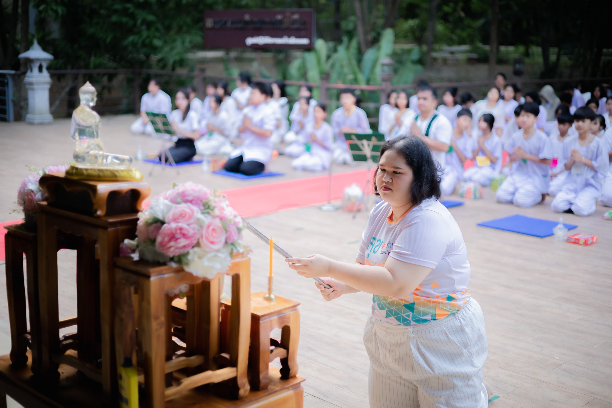 ศูนย์ปฏิบัติธรรมแก้วเมืองเลย  จัดอบรมศีลธรรมโรงเรียนผาสามยอดวิทยาคม