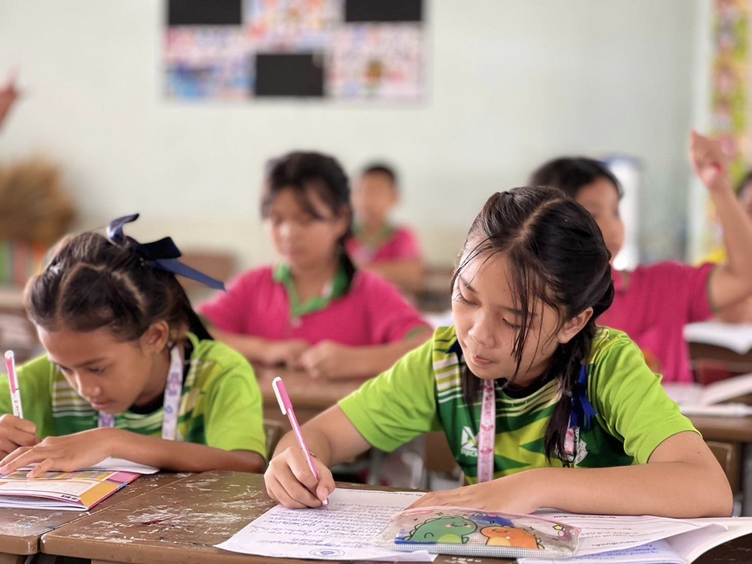 พระอาจารย์จากกองธรรม สอนศีลธรรมนักเรียนโรงเรียนสังข์อ่ำวิทยา