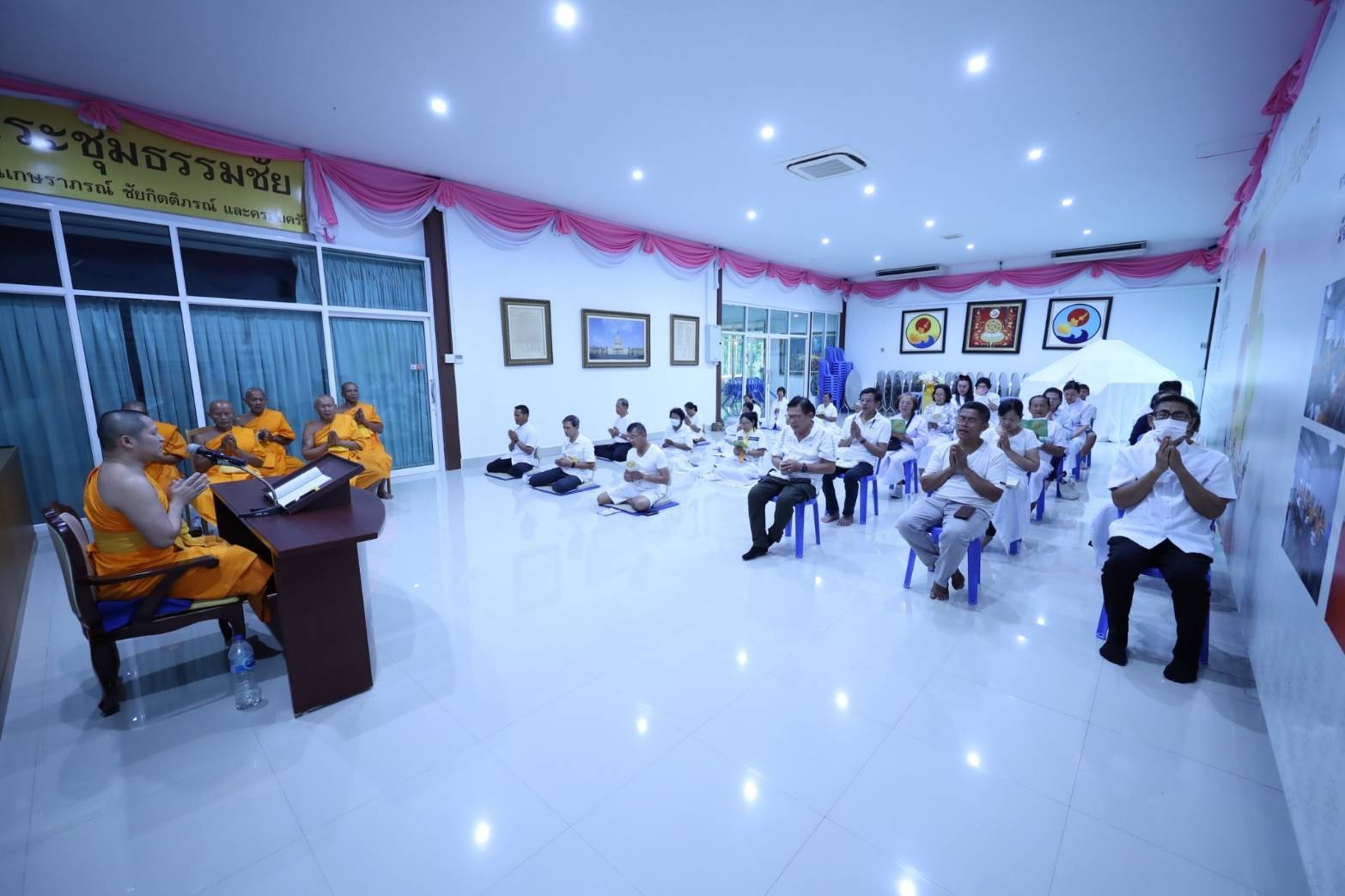 ศูนย์ปฏิบัติธรรมฉะเชิงเทรา (บุปผา สวัสดี) จัดโครงการปฏิบัติธรรมสุดสัปดาห์