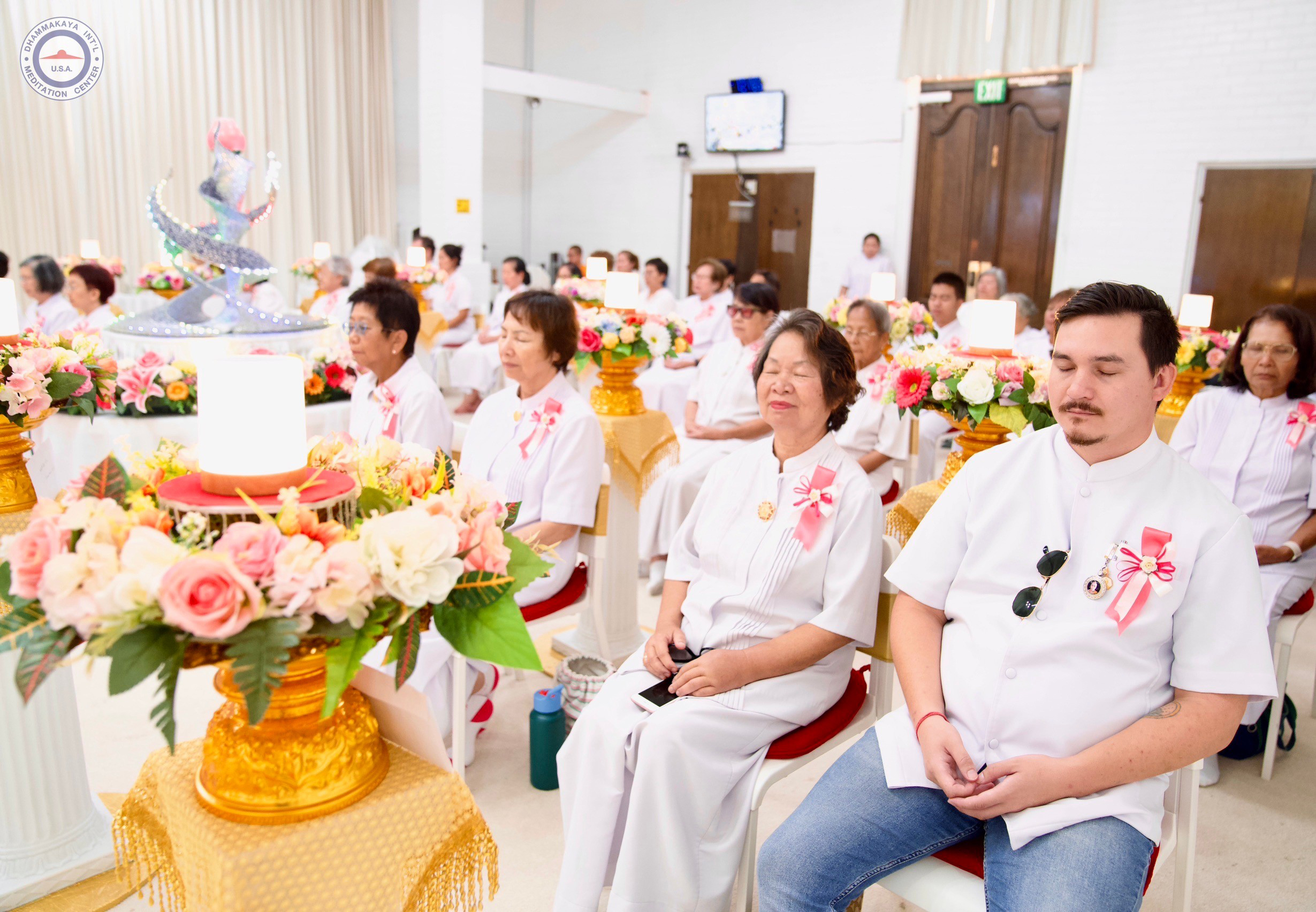 วัดพระธรรมกายแคลิฟอร์เนีย จัดงานบุญประจำสัปดาห์ช่วงเข้าพรรษา