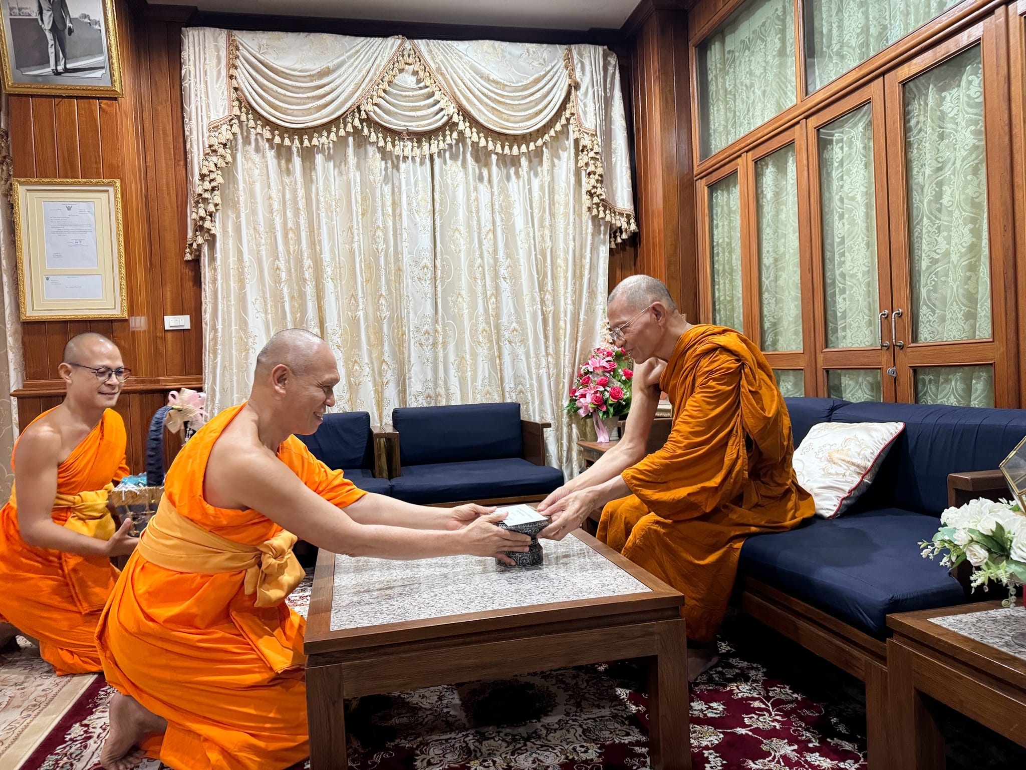 พระพรหมดิลก รับถวายมุทิตาฯ เนื่องในโอกาสรับพระบัญชาสมเด็จพระสังฆราช