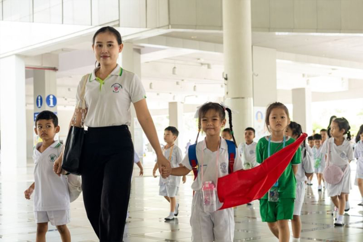 กิจกรรม ชมวัดฉบับอนุบาลโรงเรียนอนุบาลคลองสอง   (เศวตสมบูรณ์อุปถัม) จังหวัดปทุมธานี
