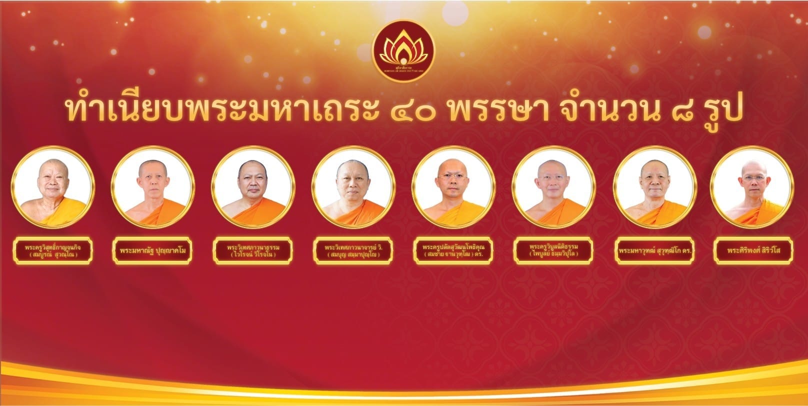 พิธีมุทิตาสักการะพระมหาเถระ 40 พรรษา