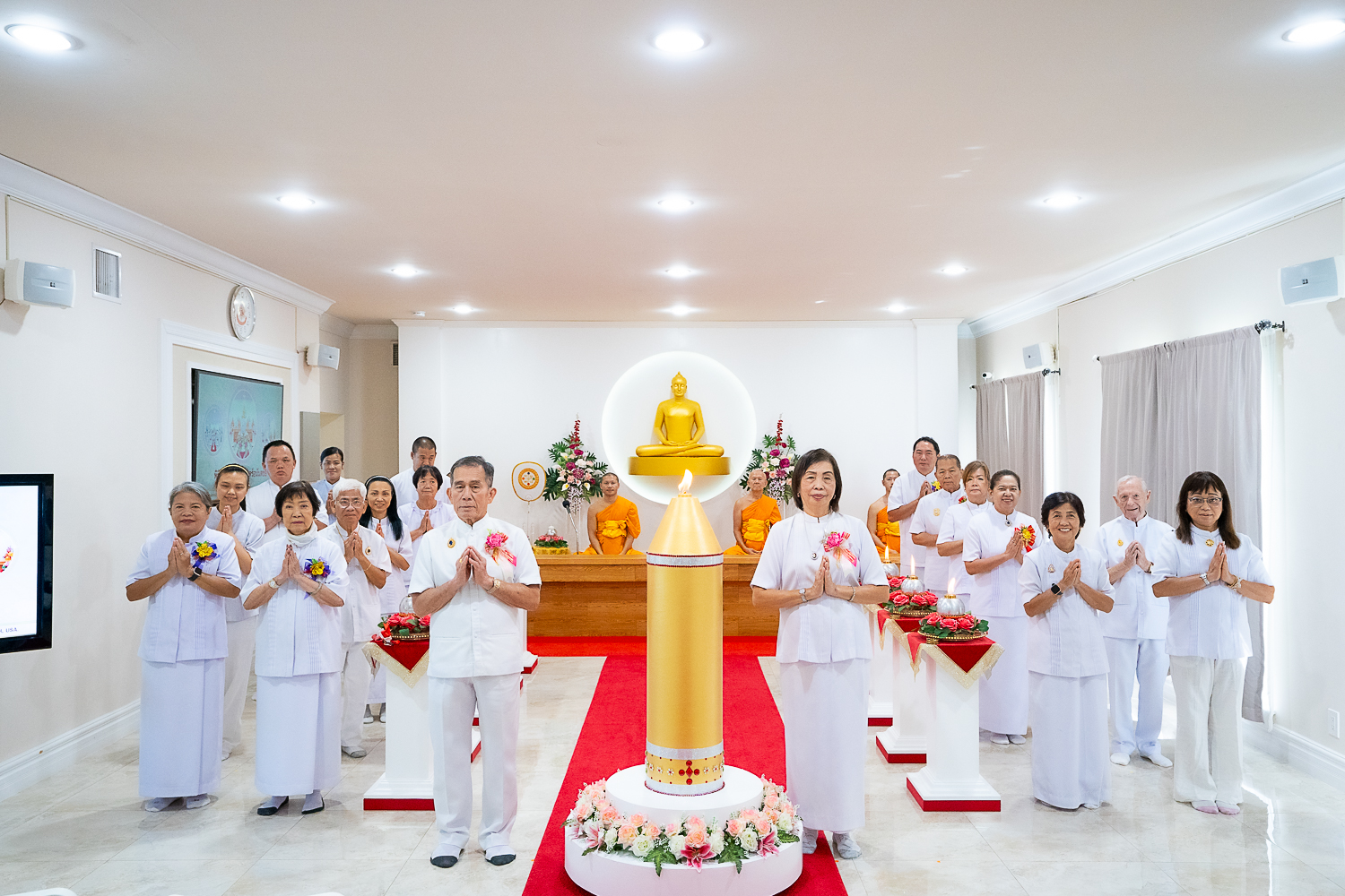 วัดพระธรรมกายปาล์มบีช จัดงานบุญวันอาทิตย์
