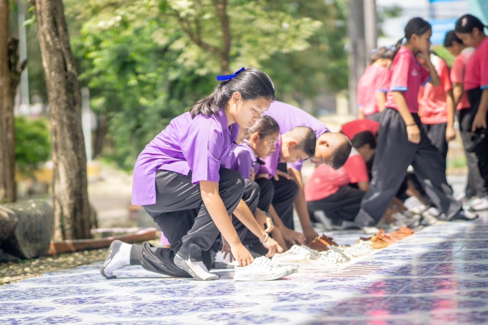 ค่ายคุณธรรม โรงเรียนวัดโพธิ์นฤมิตร และโรงเรียนวัดม่วงเจริญผล จ.สุพรรณบุรี