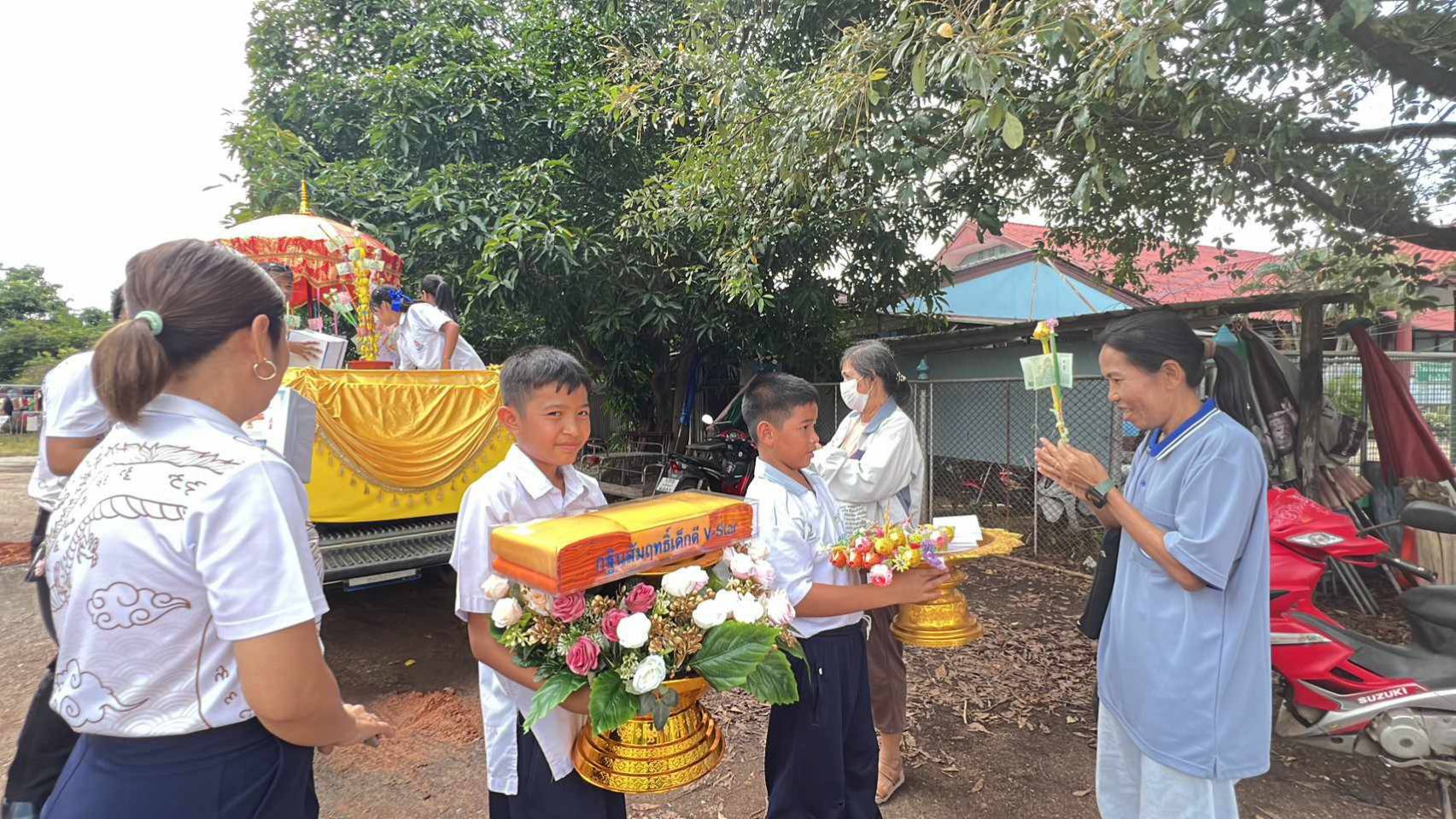 กิจกรรมบอกบุญกฐินฯ โรงเรียนวัดแสนภุมราวาส จ.ฉะเชิงเทรา