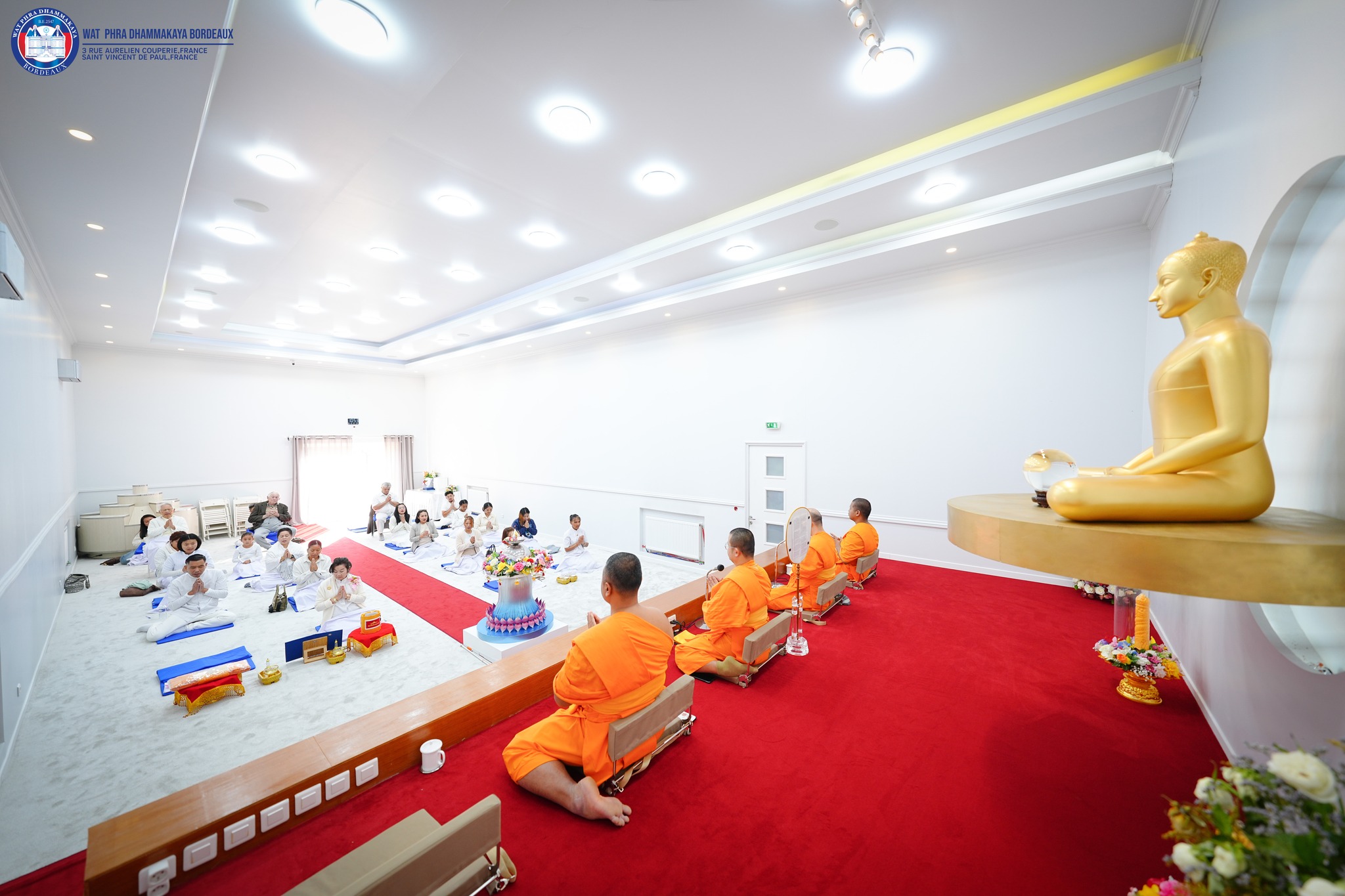 วัดพระธรรมกายบอร์คโด จัดปฏิบัติธรรมวันอาทิตย์